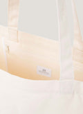 Printed Tote Bag in Ecru