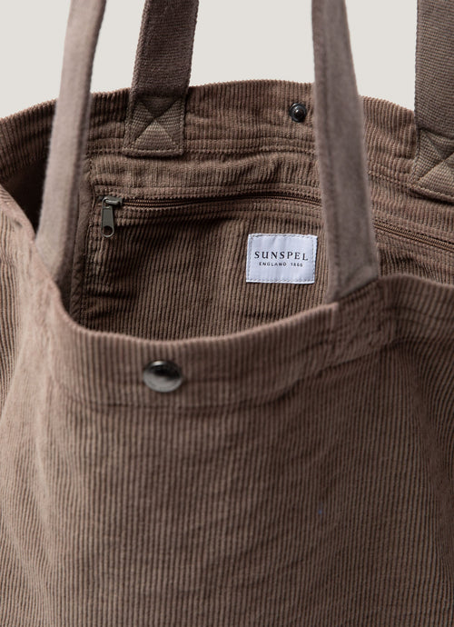 Corduroy Tote Bag in Cedar