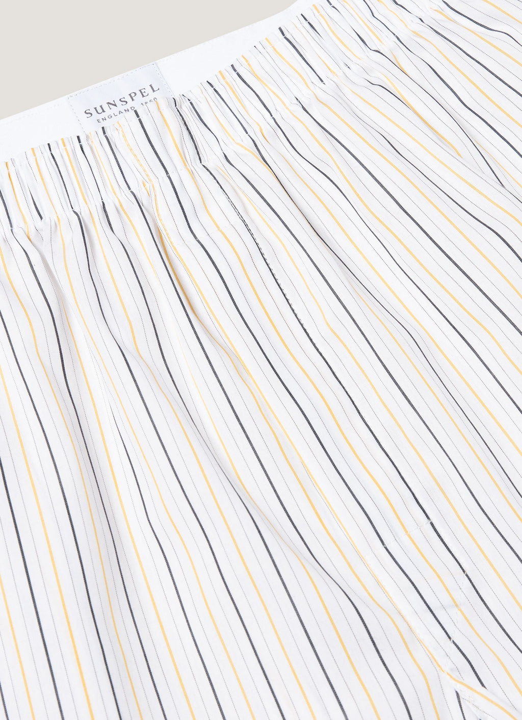 Men's Classic Boxer Short in White/Blue/Yellow