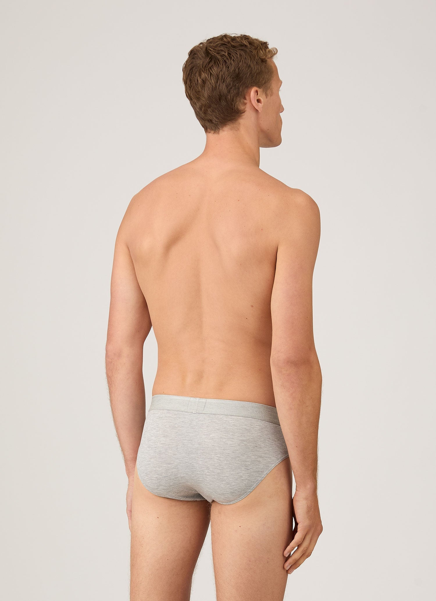 Men's Tencelâ„?Briefs in Grey Melange