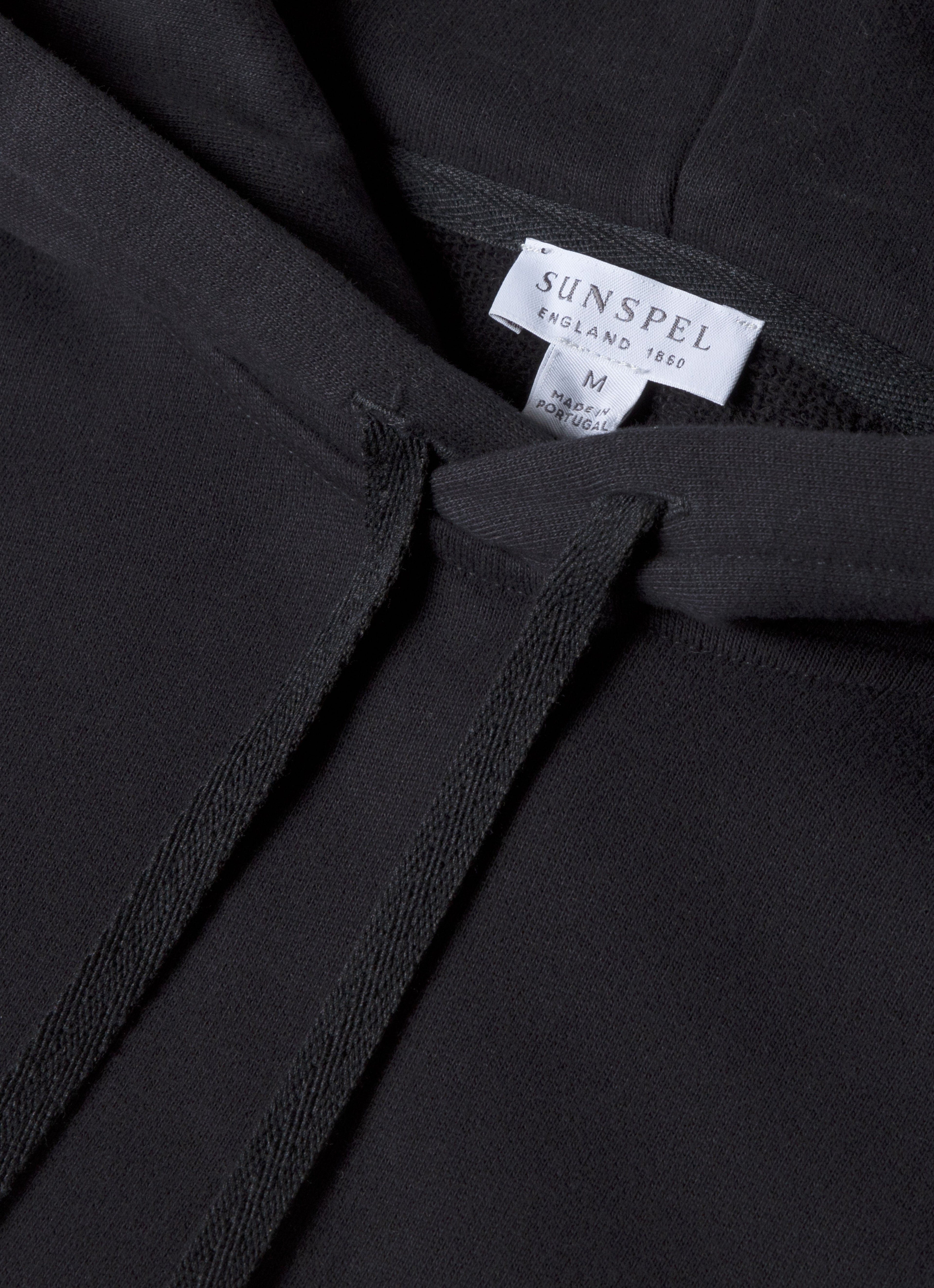 Men's Loopback Hoodie in Black