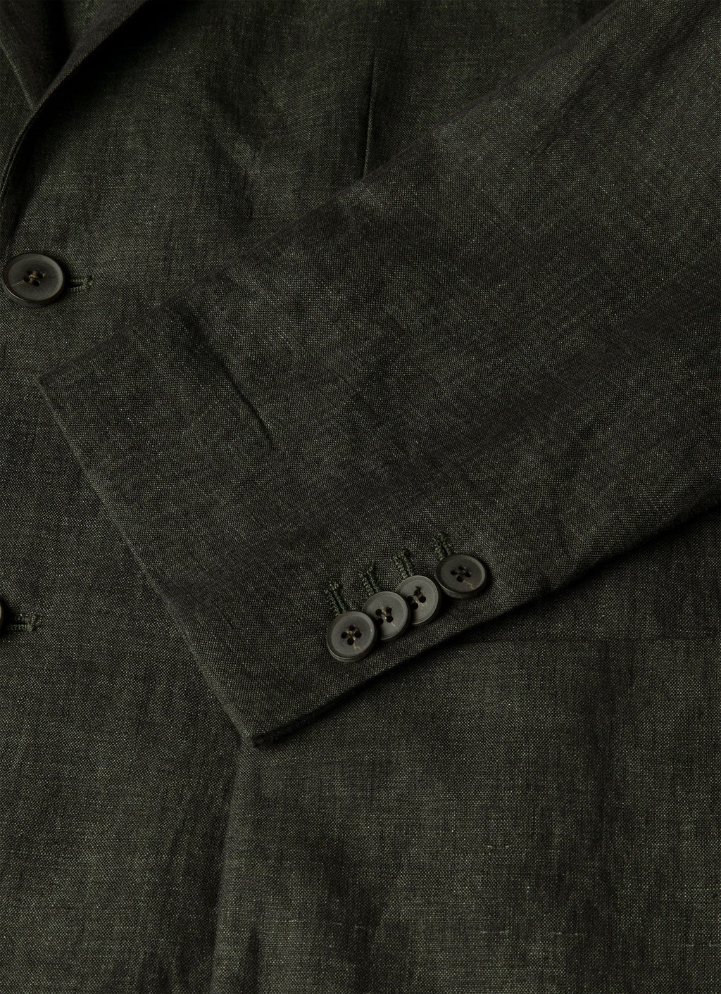 Men's Linen Two-Piece Suit in Forest