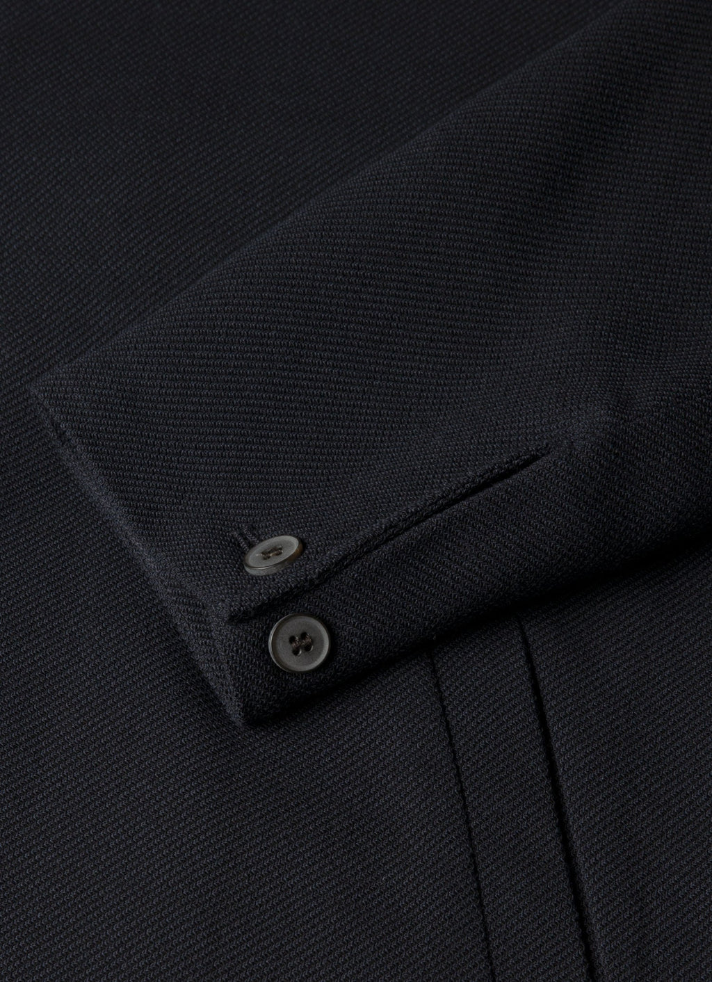Men's Light Textured Wool Harrington Jacket in Navy