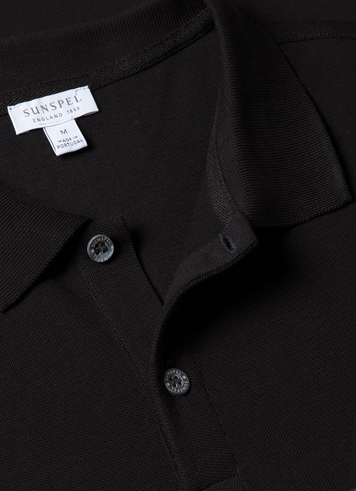 Men's Piqu¨¦ Polo Shirt in Black