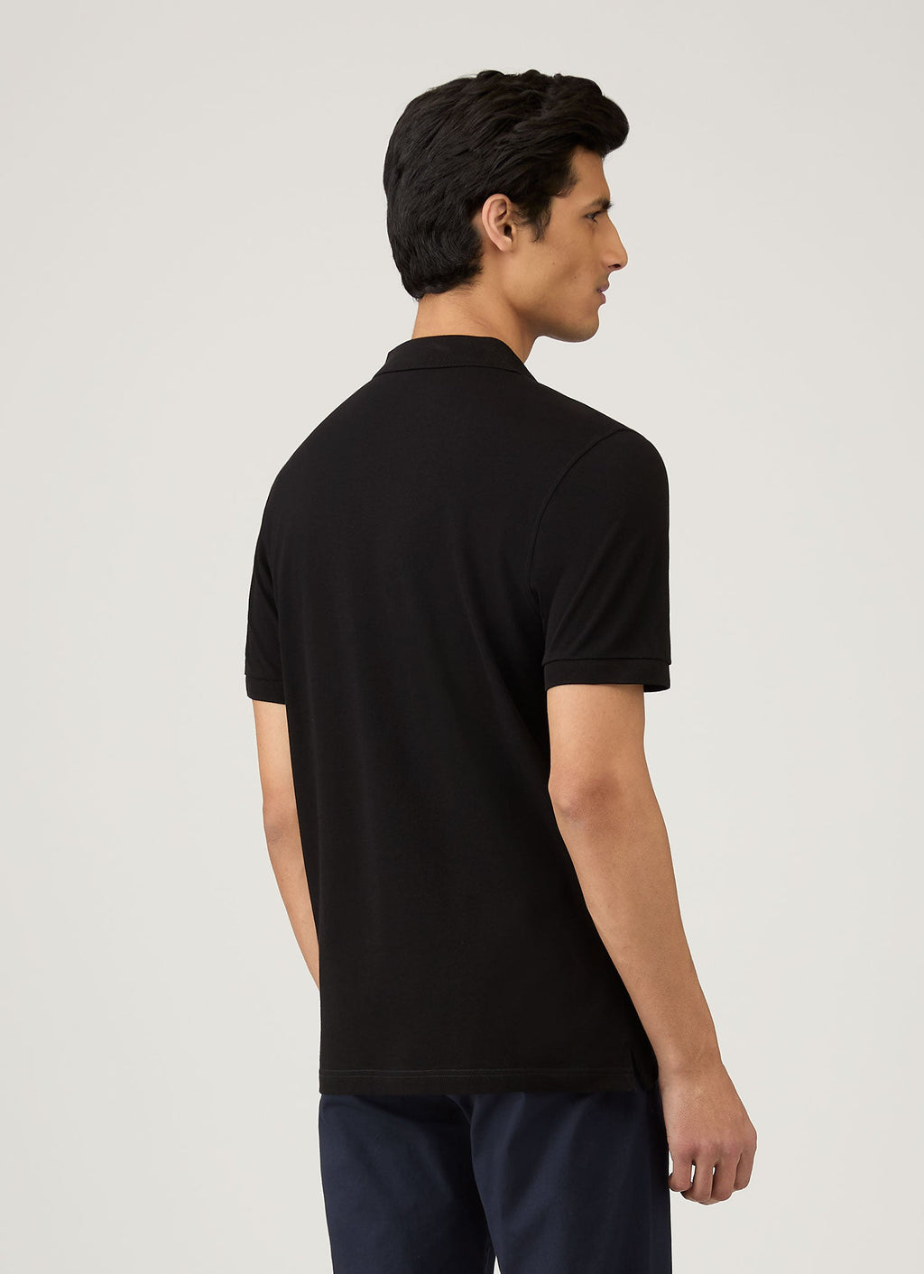 Men's Piqu¨¦ Polo Shirt in Black
