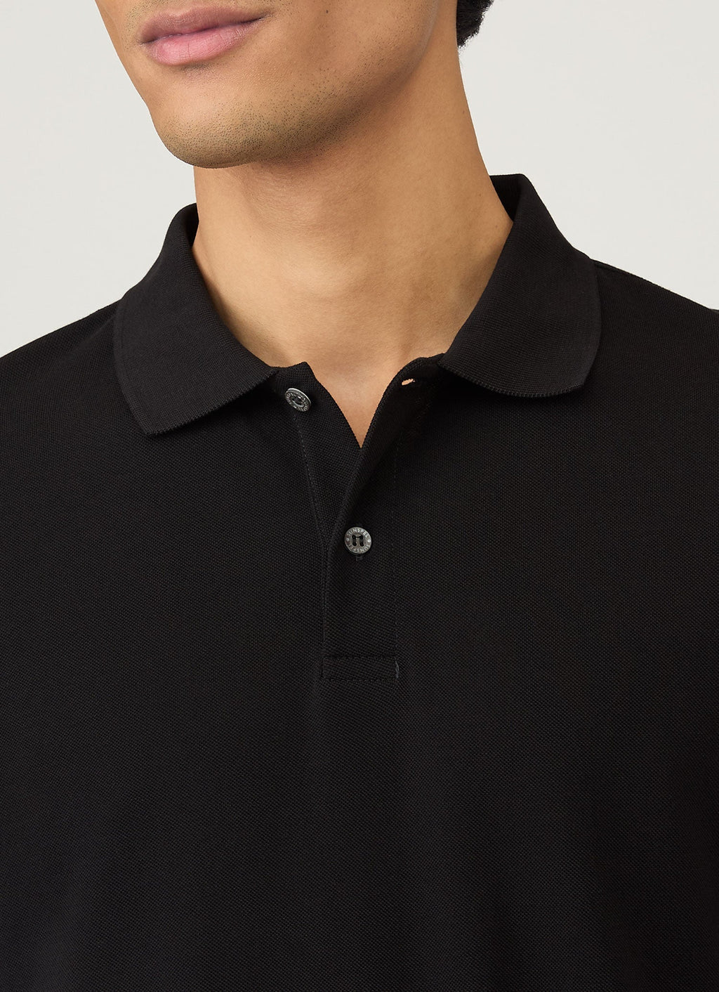 Men's Piqu¨¦ Polo Shirt in Black