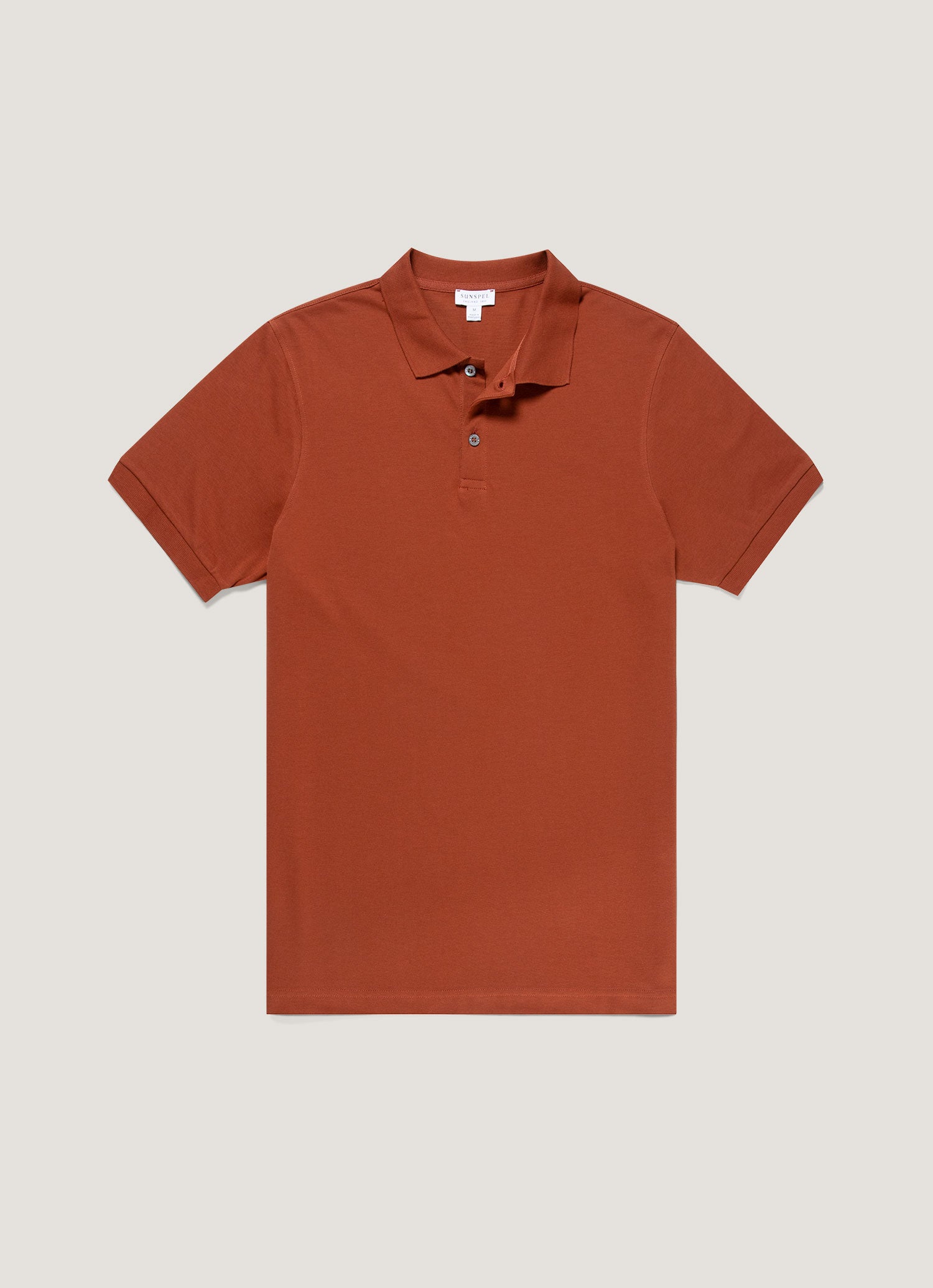 Men's Piqu¨¦ Polo Shirt in Rust