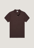 Men's Piqu¨¦ Polo Shirt in Dark Chocolate