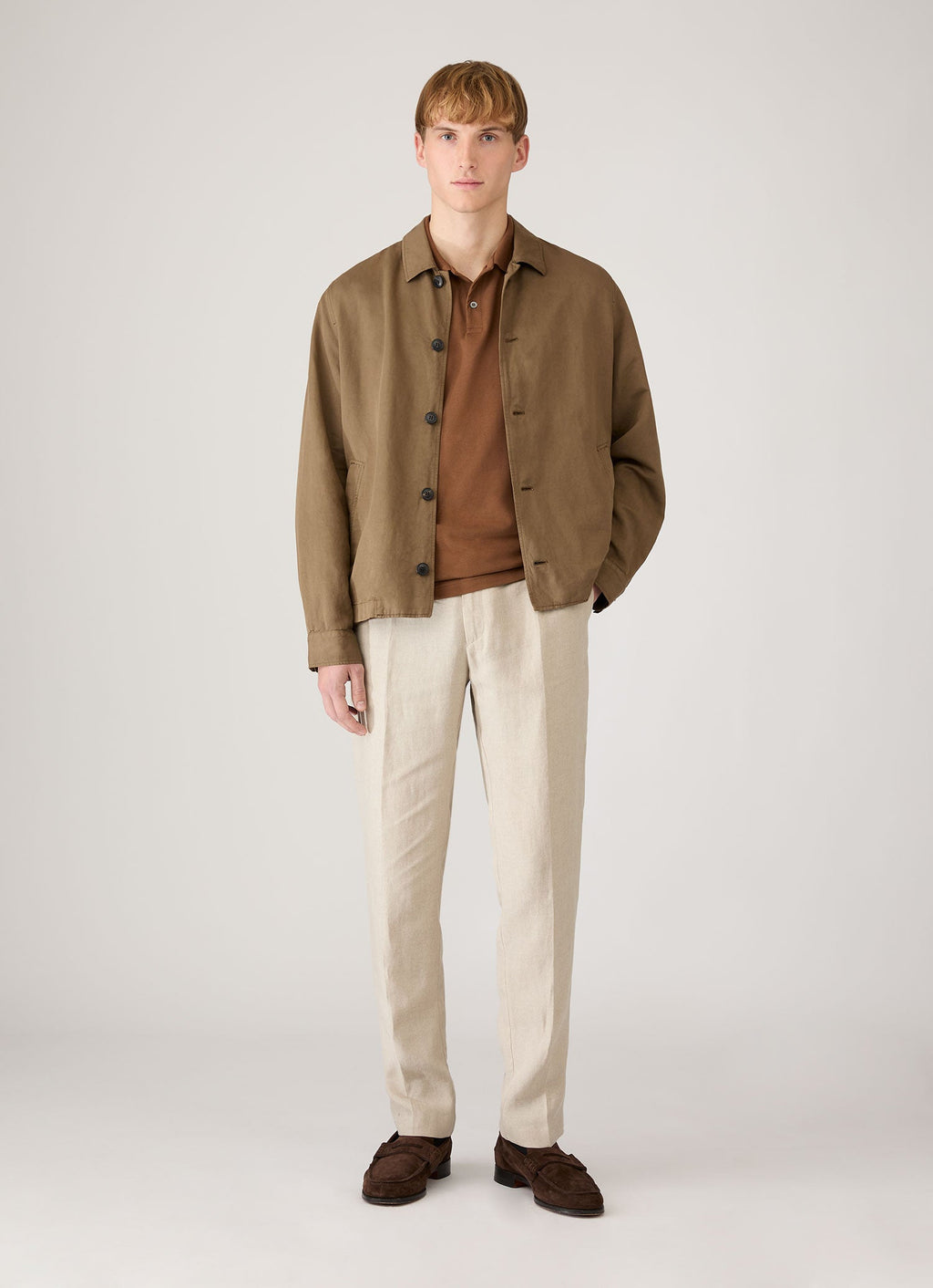 Men's Piqu¨¦ Polo Shirt in Bronze