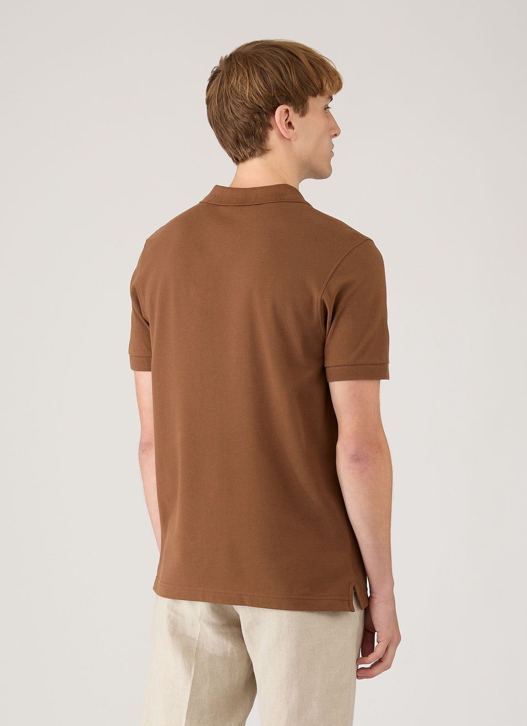 Men's Piqu¨¦ Polo Shirt in Bronze