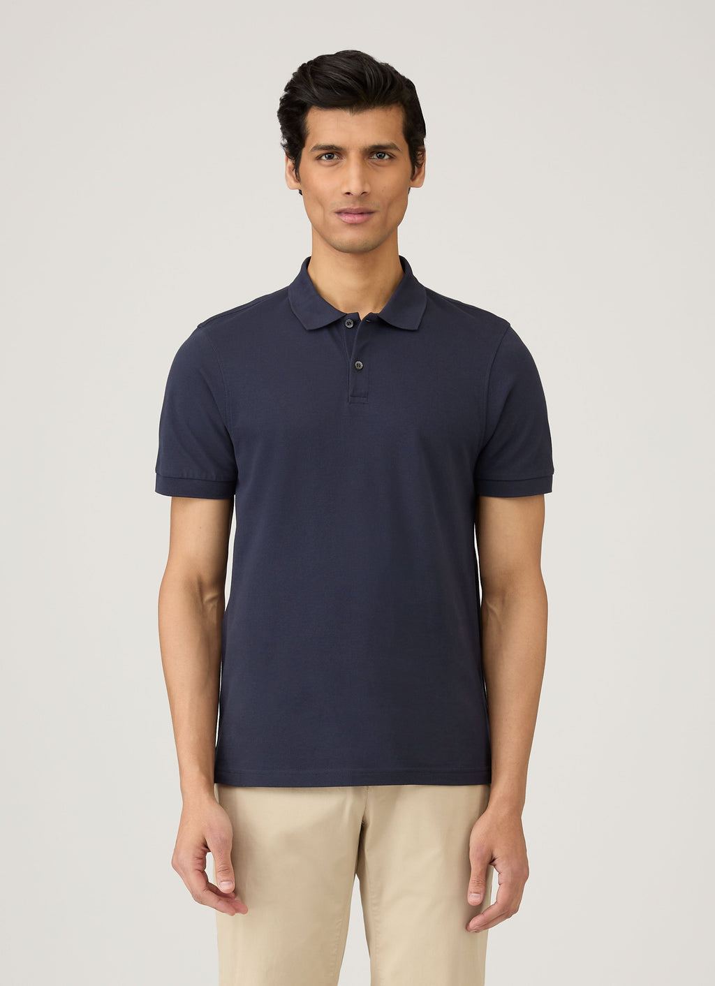 Men's Piqu¨¦ Polo Shirt in Navy
