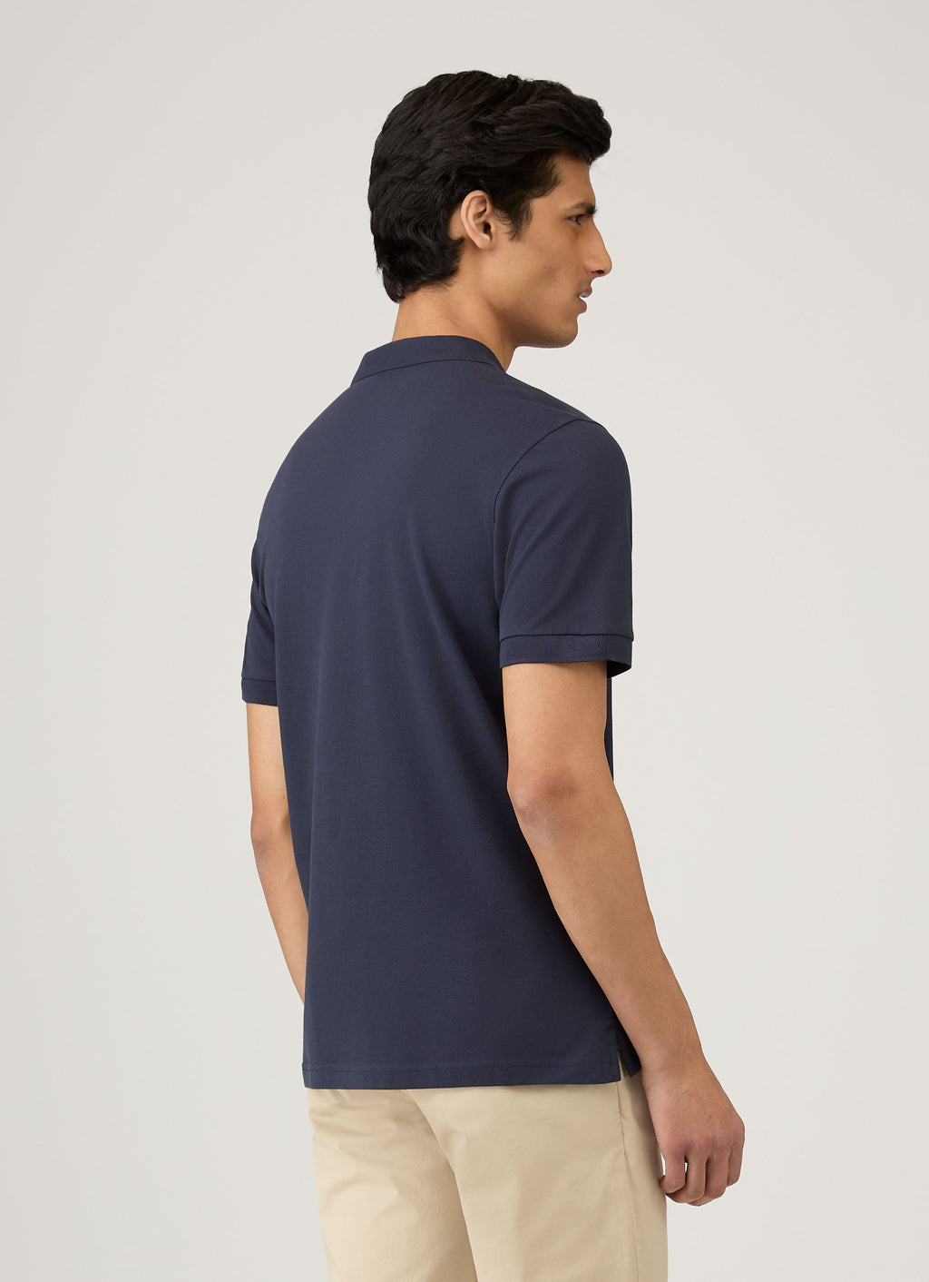 Men's Piqu¨¦ Polo Shirt in Navy