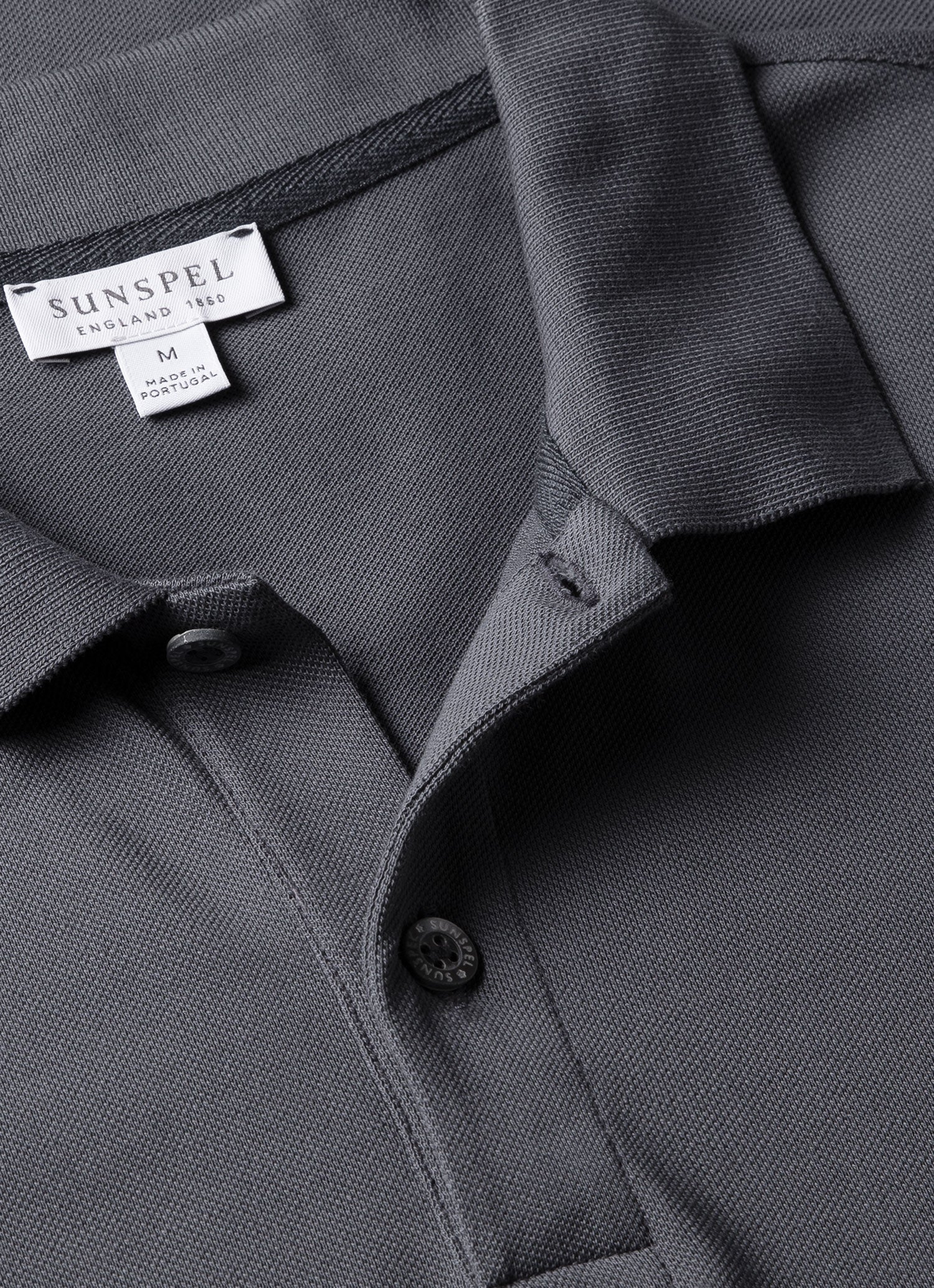 Men's Piqu¨¦ Polo Shirt in Slate Blue
