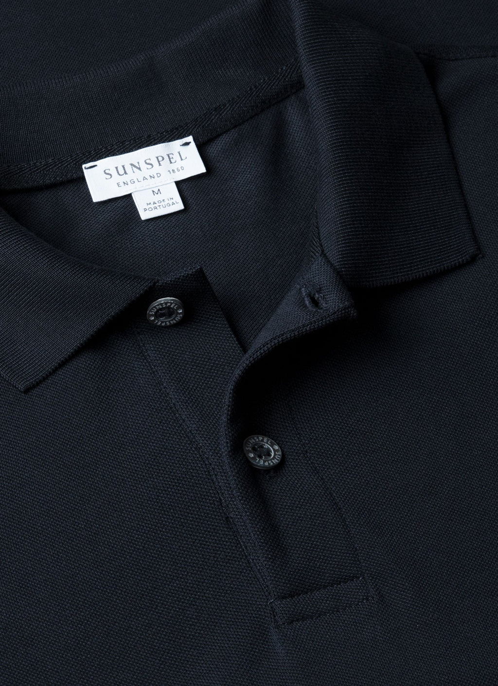 Men's Piqu¨¦ Polo Shirt in Midnight Navy