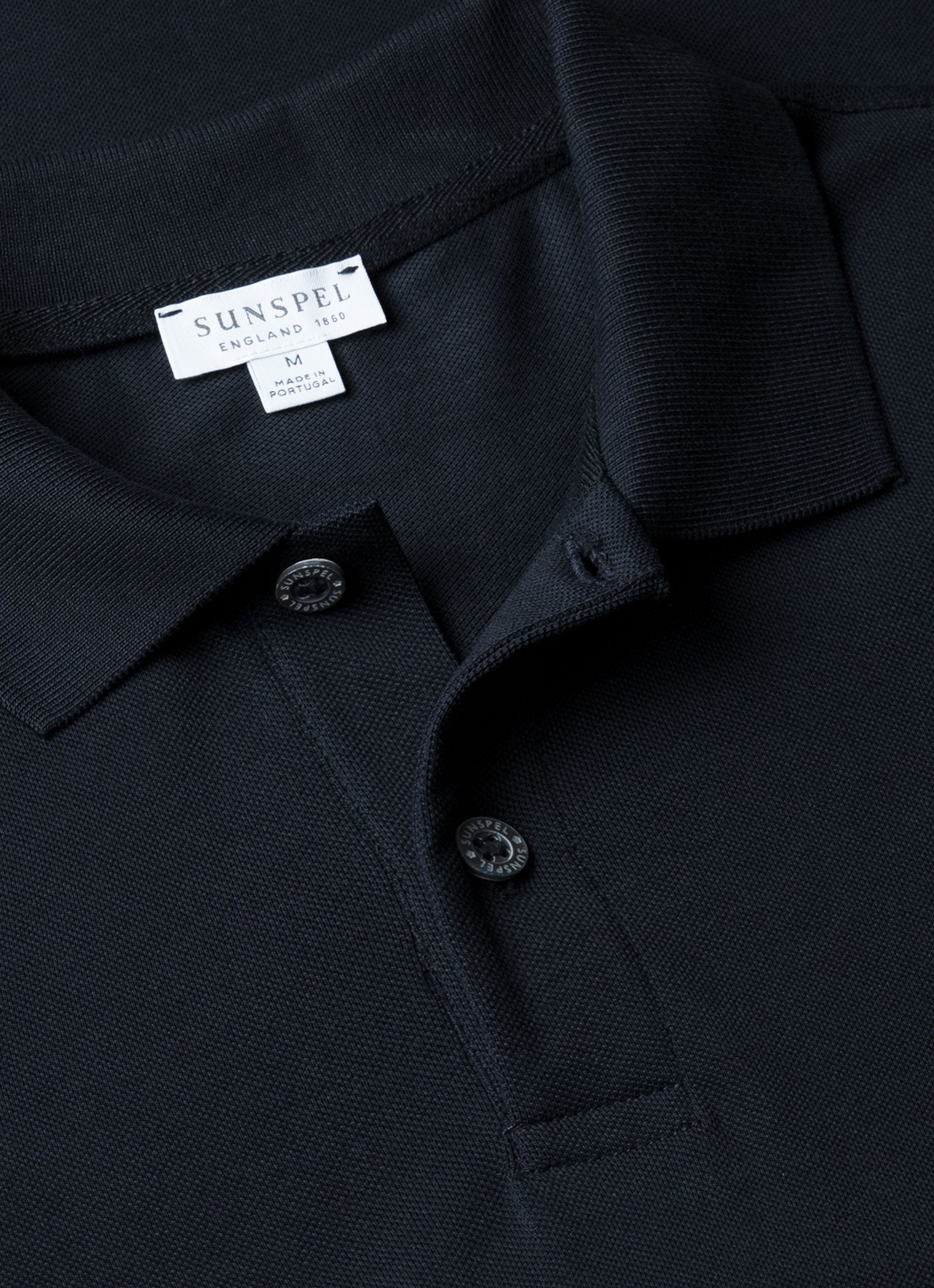 Men's Piqu¨¦ Polo Shirt in Midnight Navy