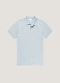Men's Piqu¨¦ Polo Shirt in Stone Blue