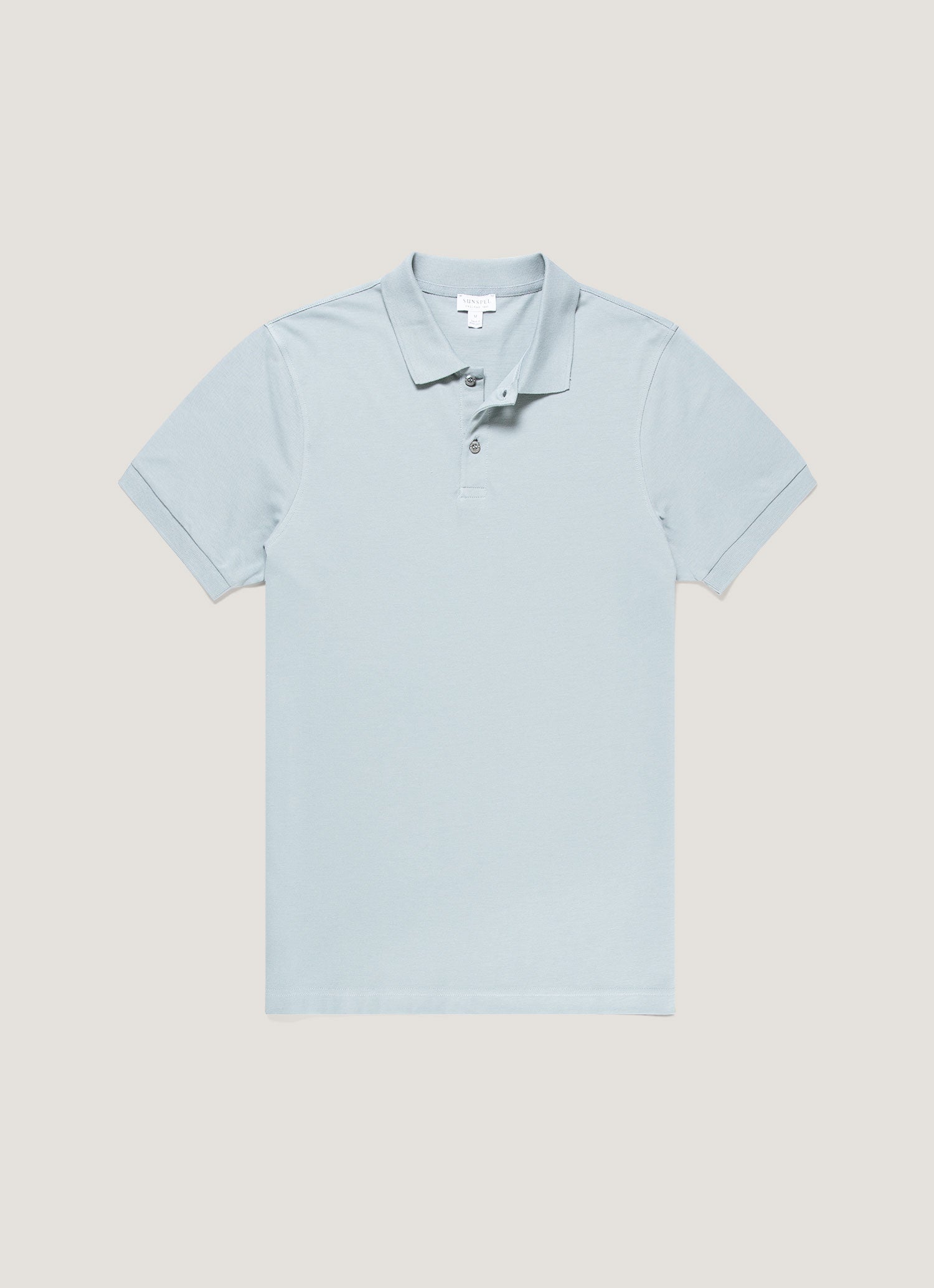 Men's Piqu¨¦ Polo Shirt in Stone Blue
