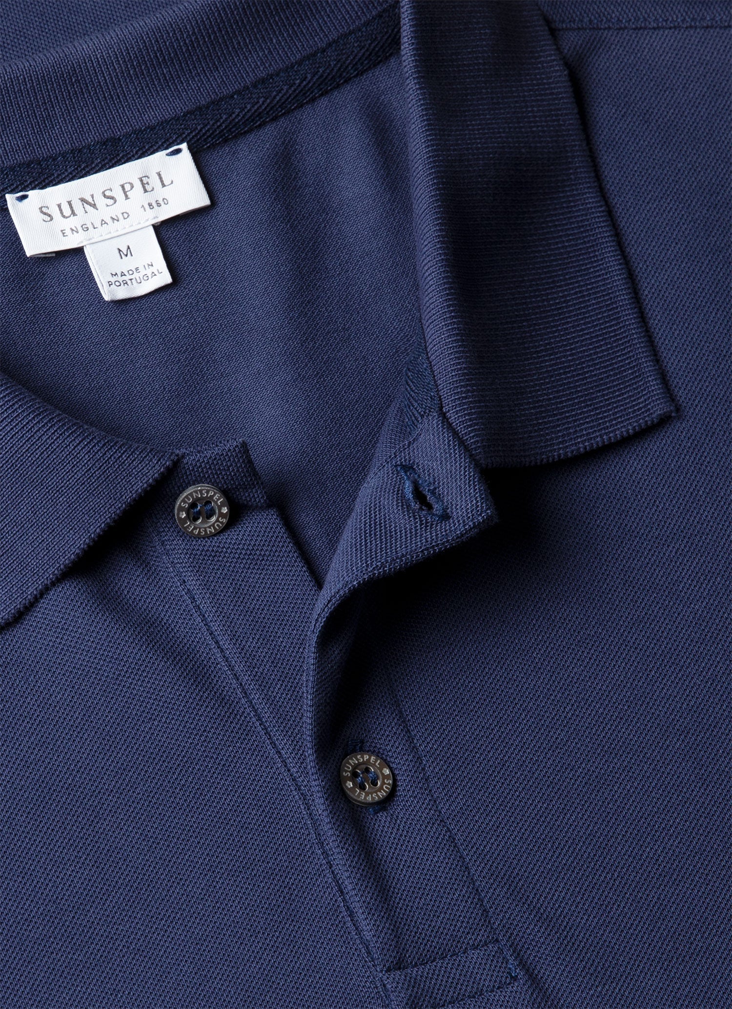 Men's Piqu¨¦ Polo Shirt in Ink Blue