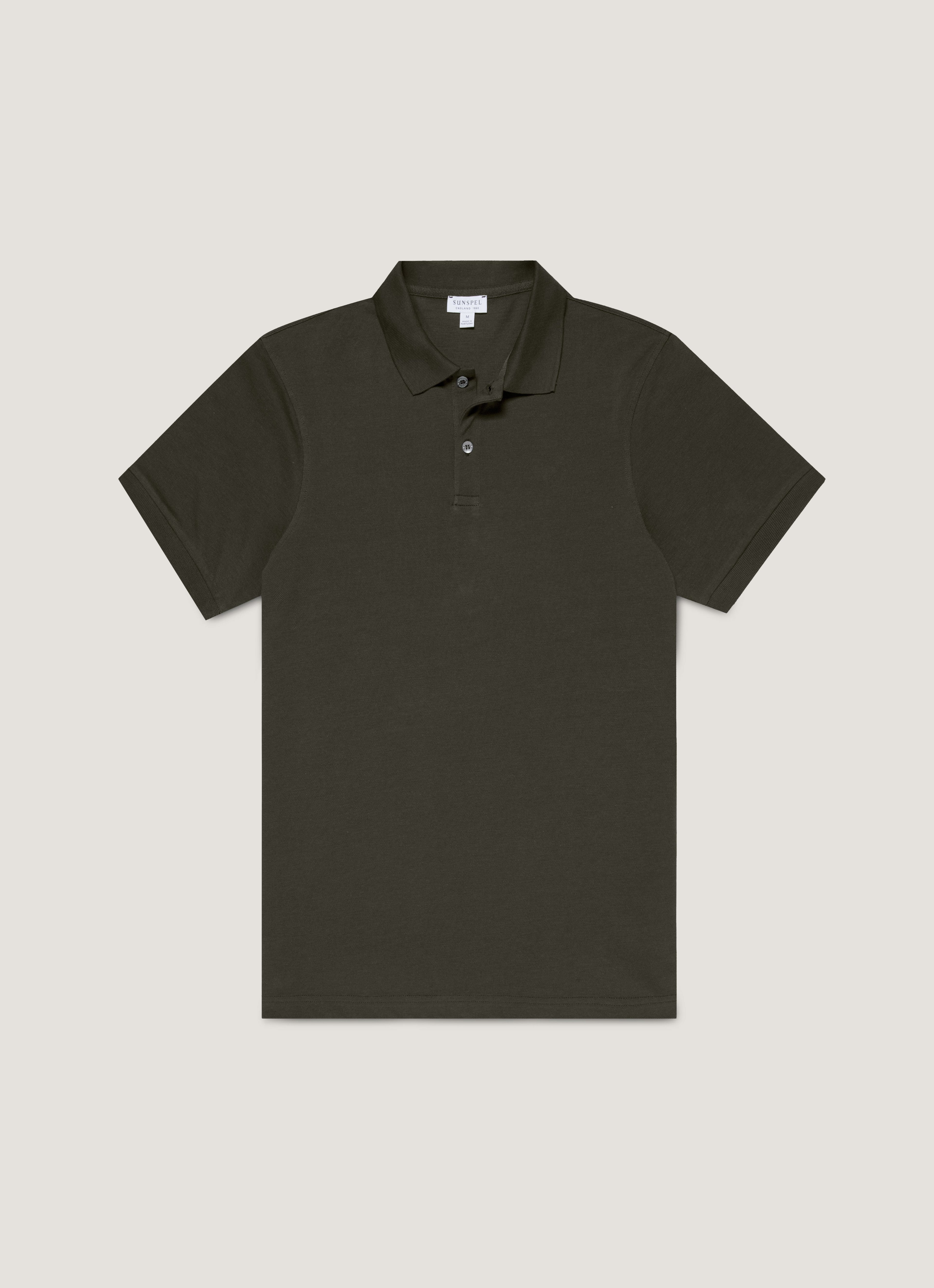 Men's Piqu¨¦ Polo Shirt in Dark Green