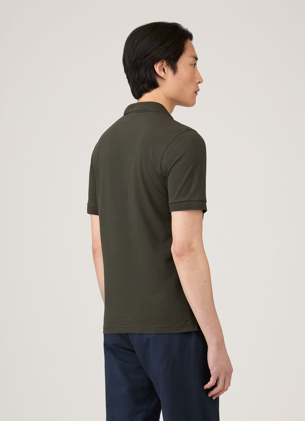 Men's Piqu¨¦ Polo Shirt in Dark Green