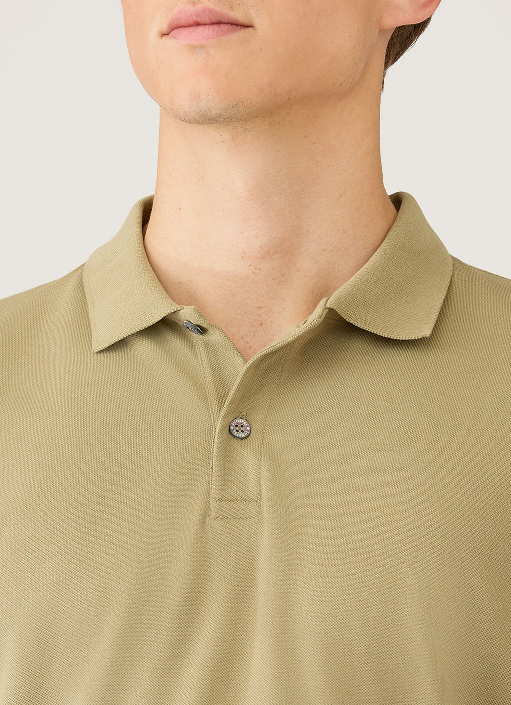 Men's Piqu¨¦ Polo Shirt in Pistachio