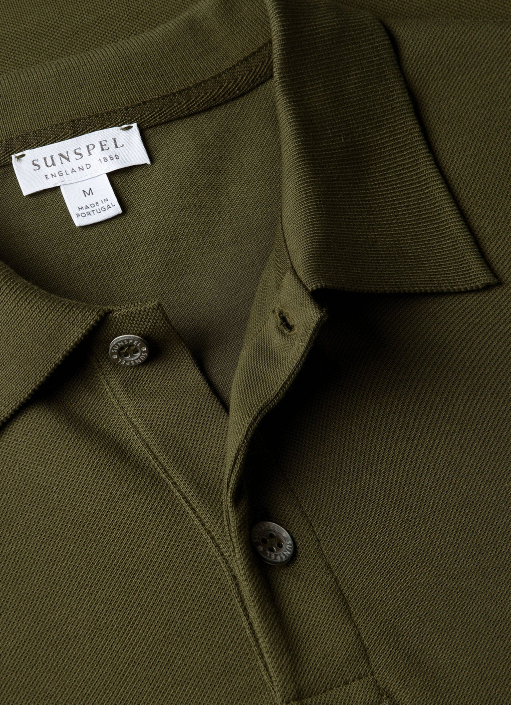 Men's Piqu¨¦ Polo Shirt in Deep Olive