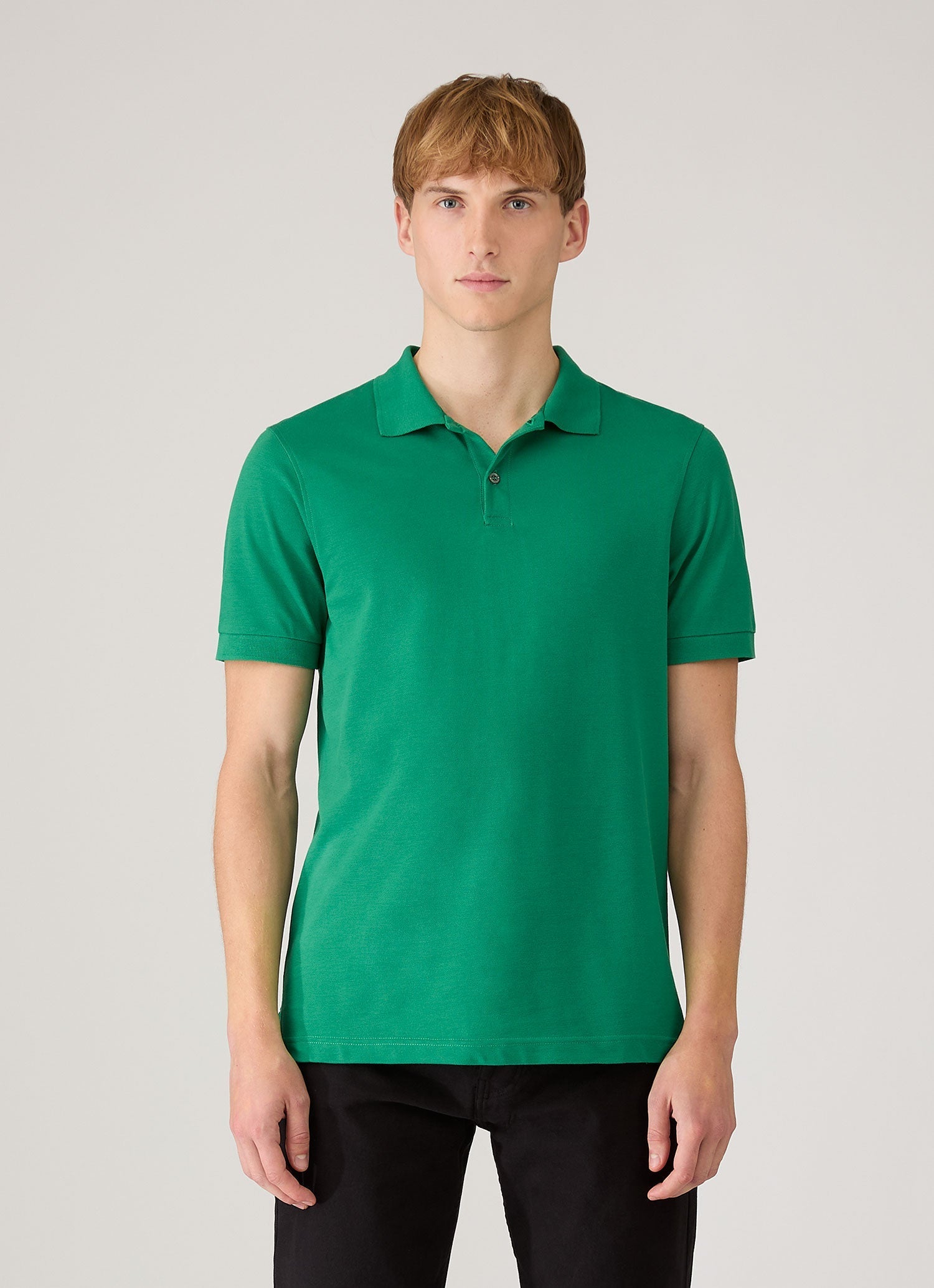 Men's Piqu¨¦ Polo Shirt in Bright Green