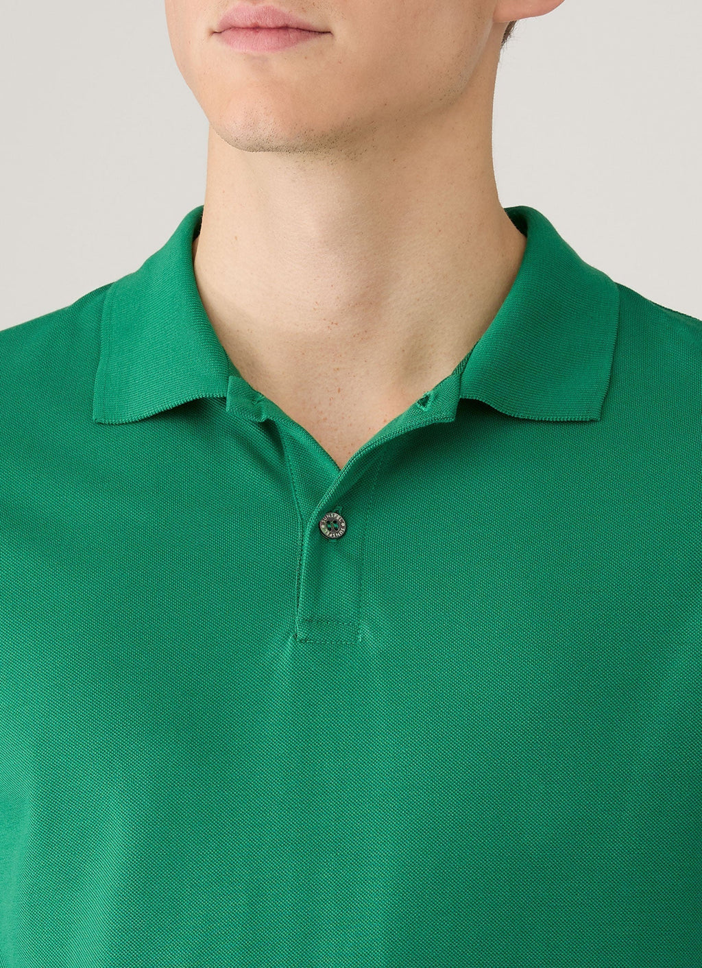 Men's Piqu¨¦ Polo Shirt in Bright Green