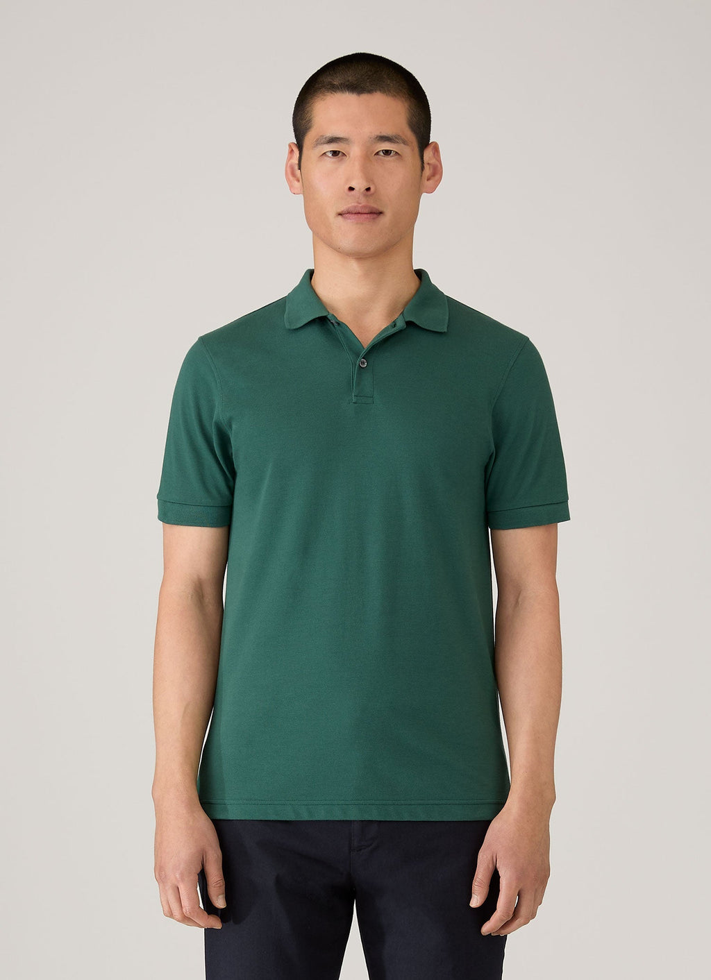 Men's Piqu¨¦ Polo Shirt in Forest