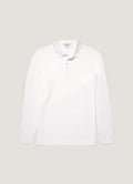 Men's Long Sleeve Piqu¨¦ Polo Shirt in White