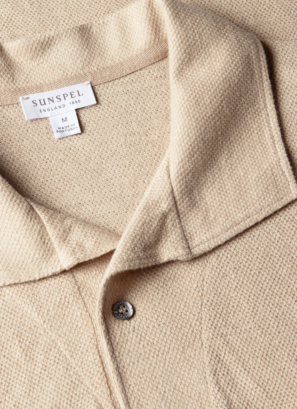 Men's Linen Piqu¨¦ Polo Shirt in Hazelwood