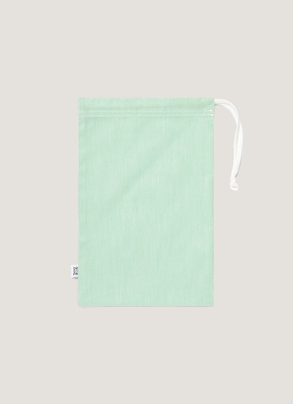 Men's Drawstring Swim Shorts in Bright Green/White