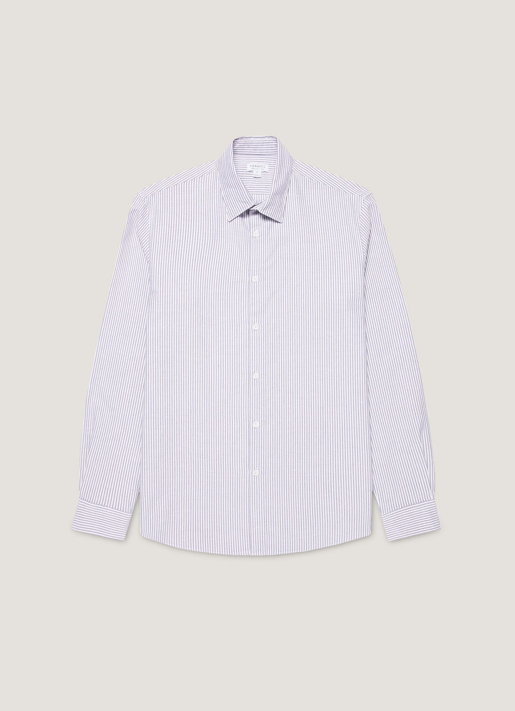 Men's Oxford Shirt in White/Navy