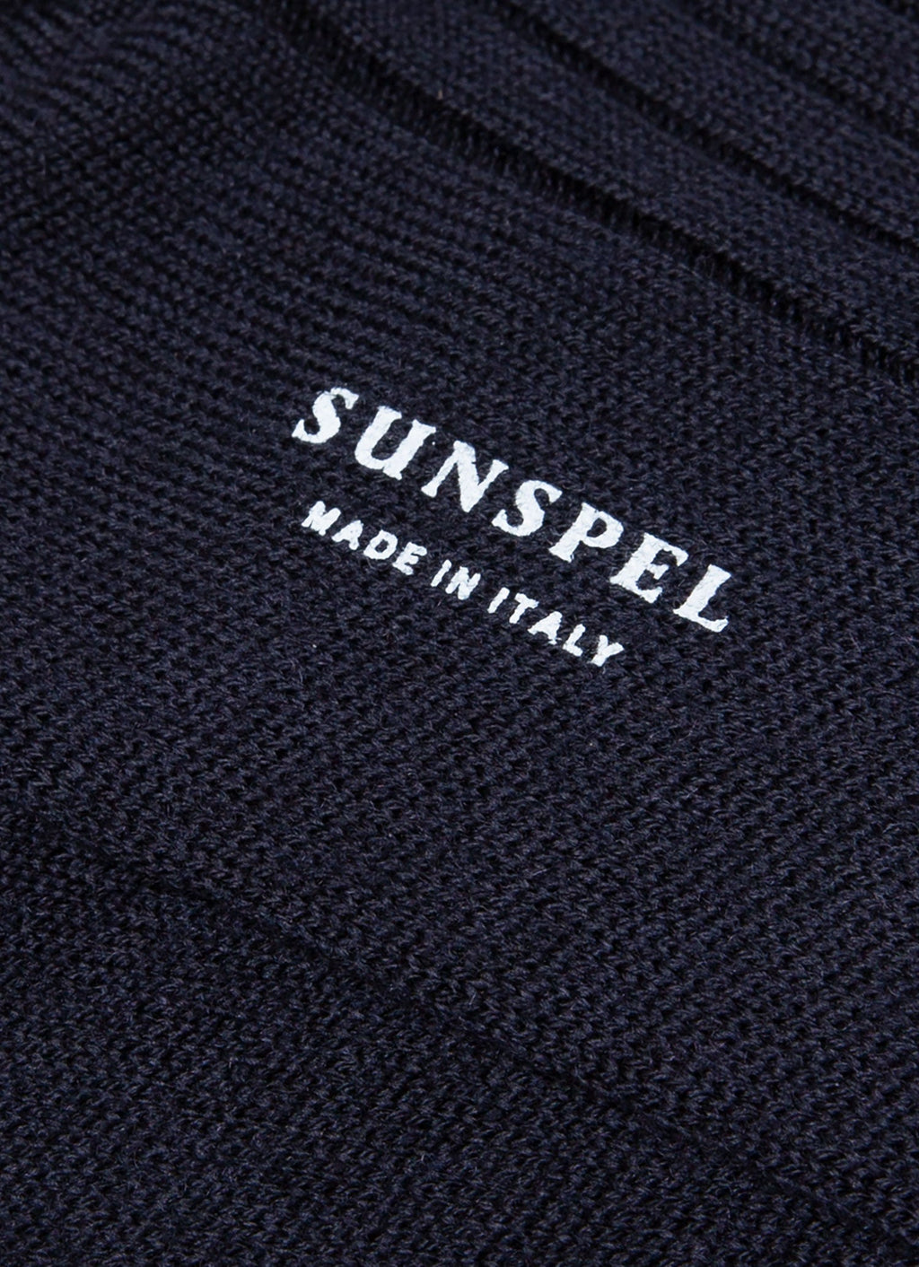 Men's Merino Wool Ribbed Socks in Navy