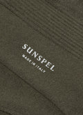 Men's Cotton Ribbed Socks in Khaki