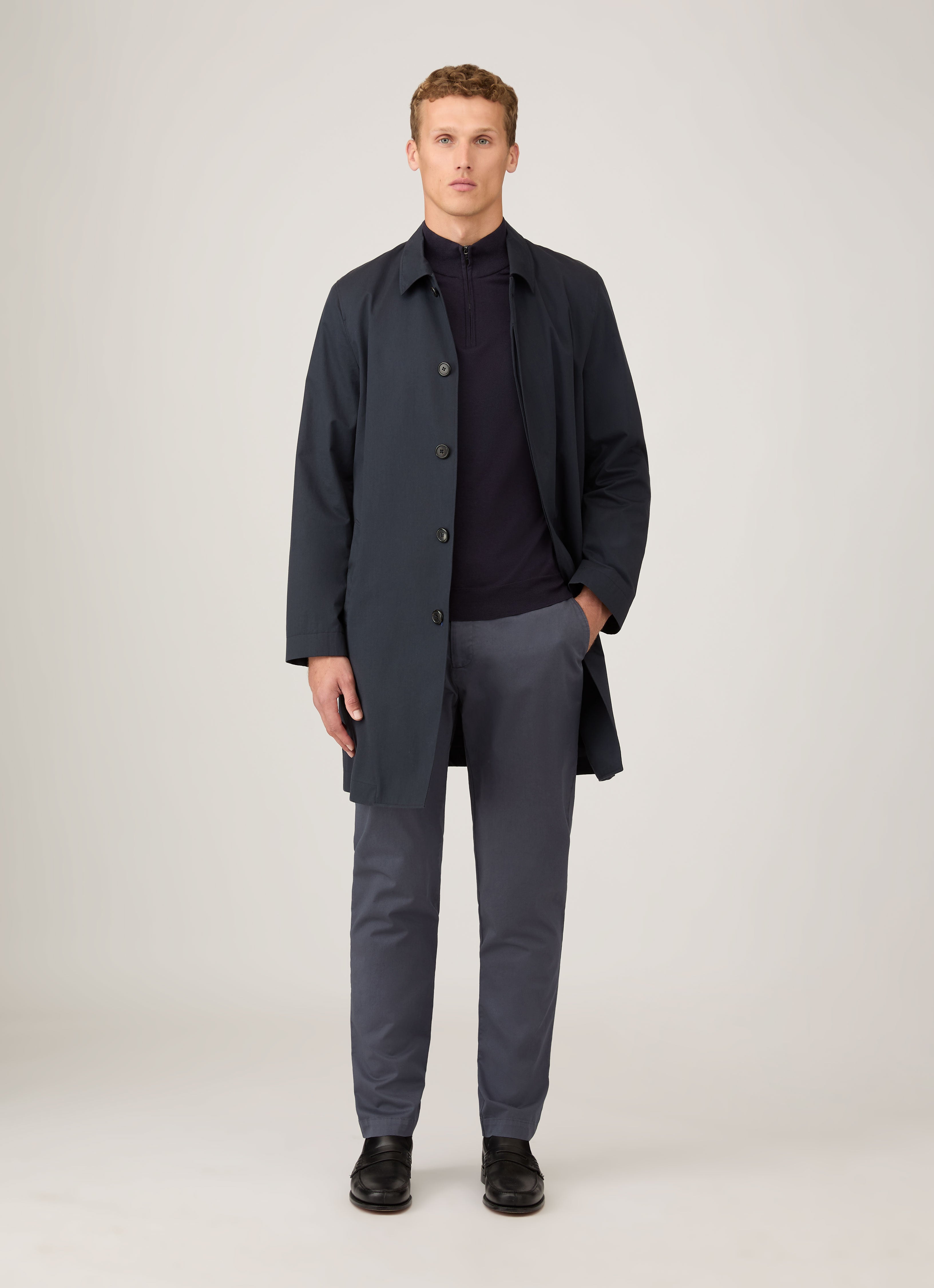 Men's Slim Fit Chino in Slate Blue