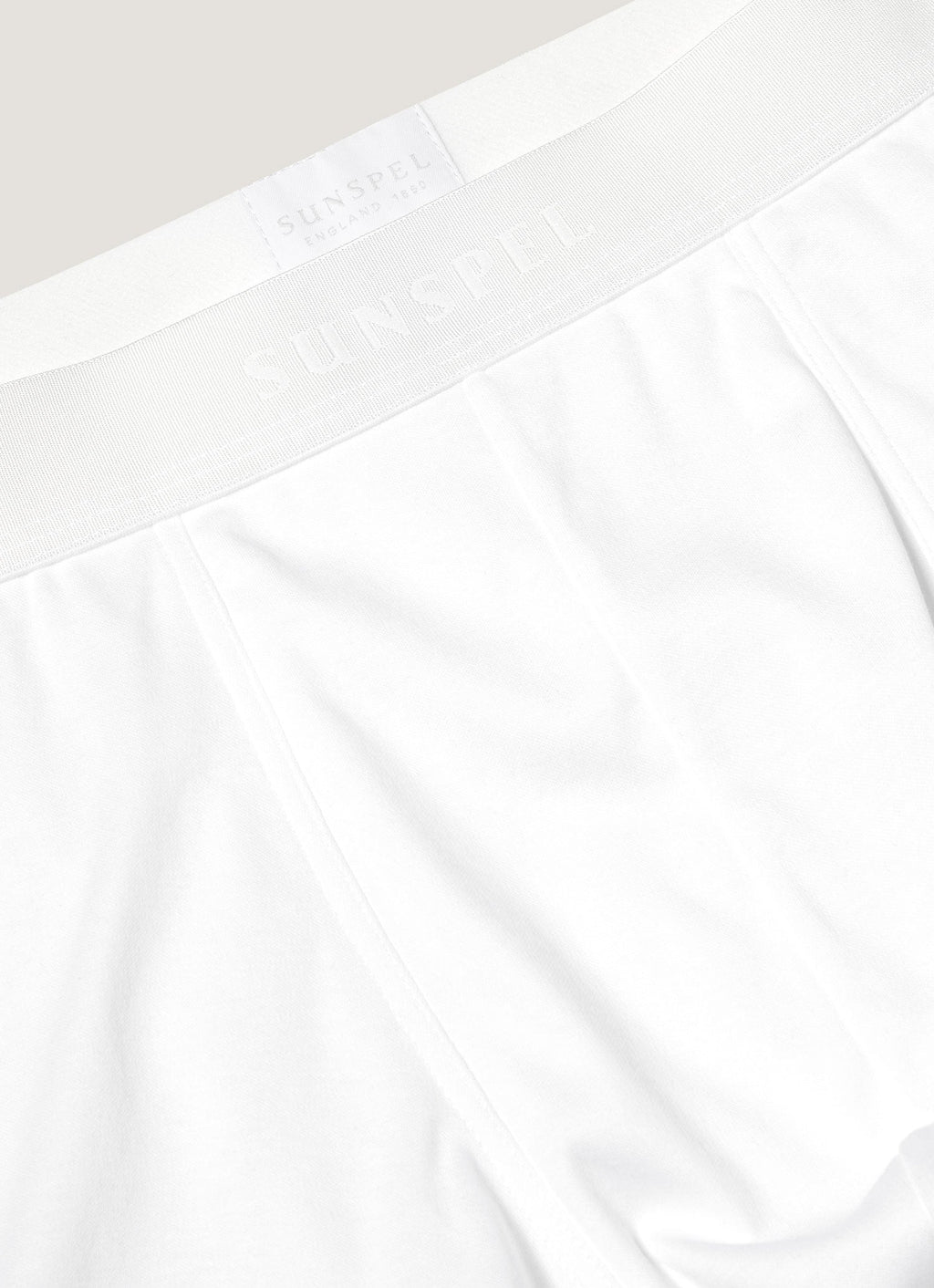 Men's Sea Island Cotton Trunks in White