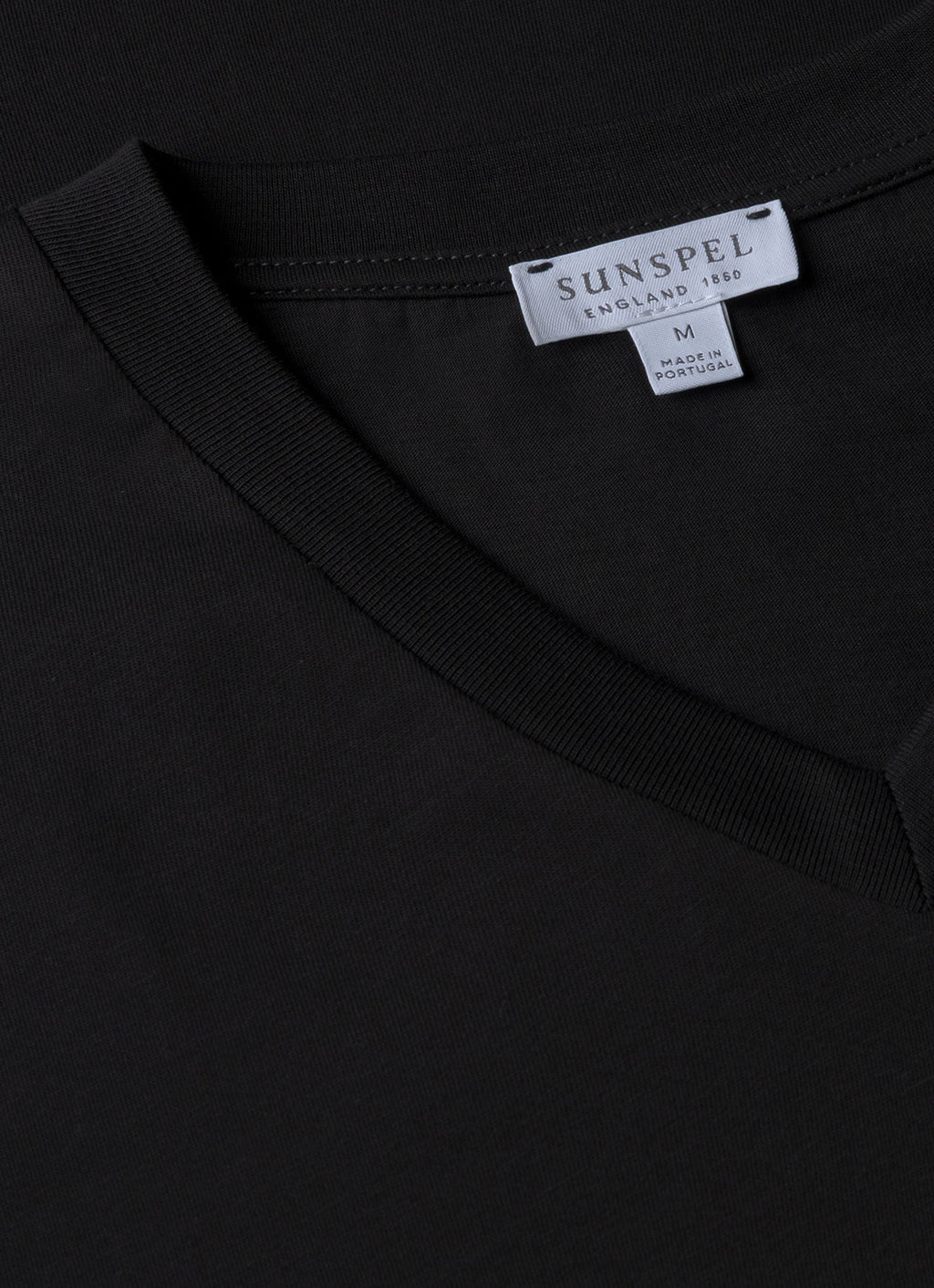 Men's Riviera Midweight V?neck T?shirt in Black