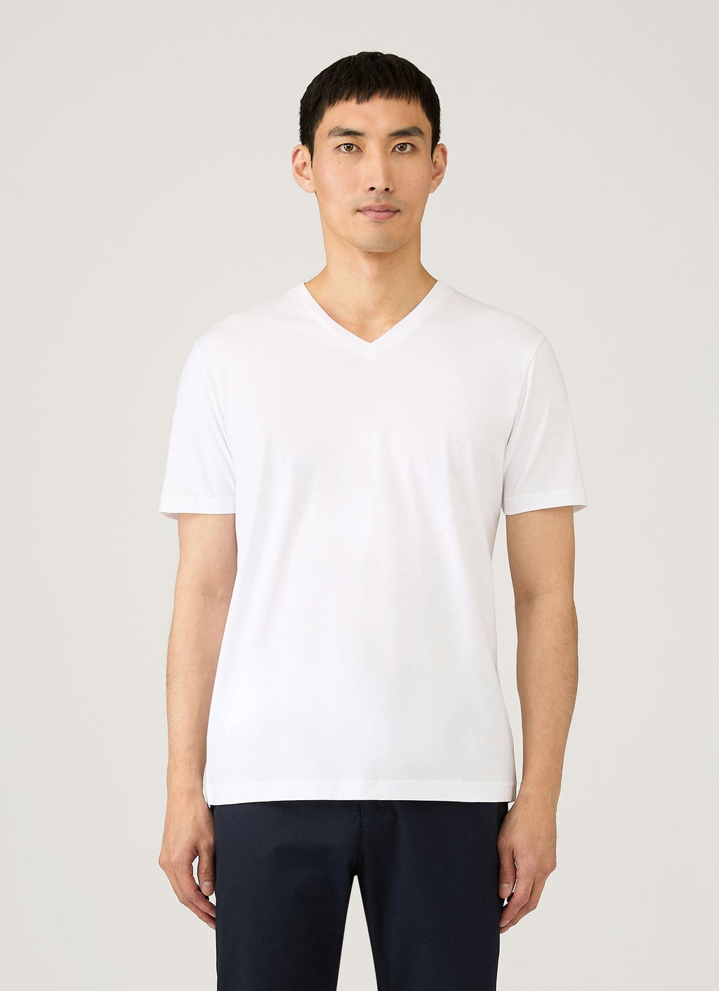Men's Riviera Midweight V?neck T-shirt in White