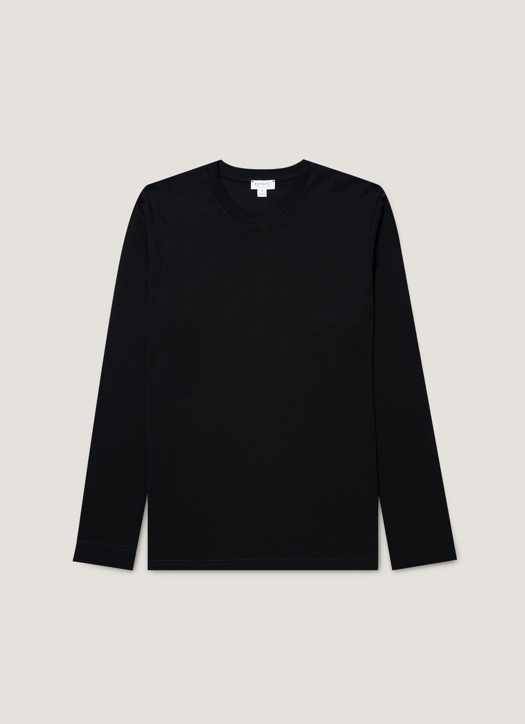 Men's Long Sleeve Riviera Midweight T?shirt in Black