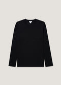 Men's Long Sleeve Riviera Midweight T?shirt in Black