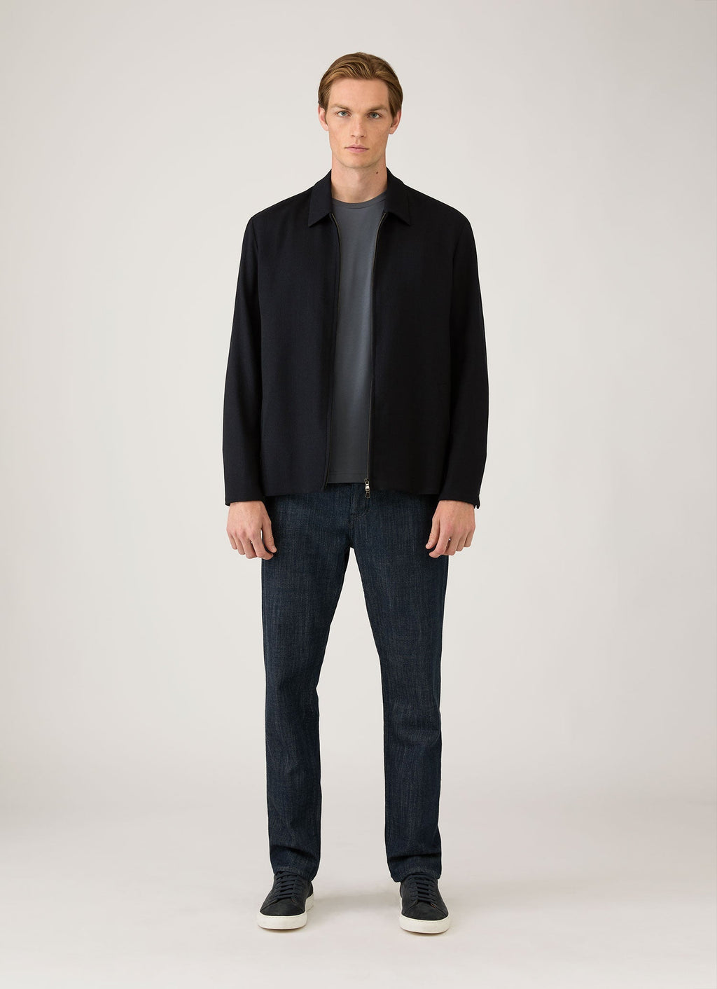 Men's Long Sleeve Riviera Midweight T?shirt in Slate Blue