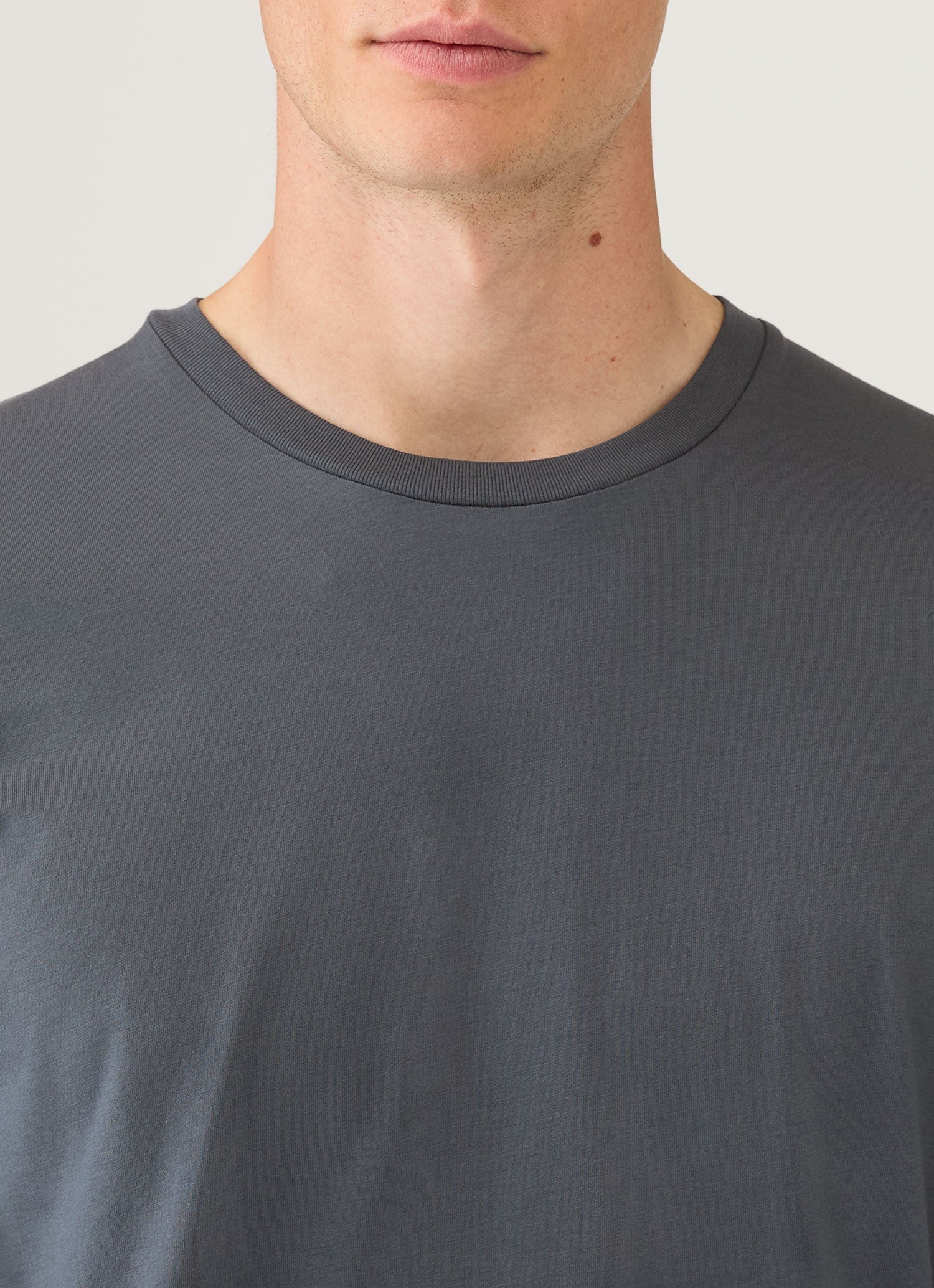 Men's Long Sleeve Riviera Midweight T?shirt in Slate Blue
