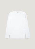 Men's Long Sleeve Riviera Midweight T?shirt in White