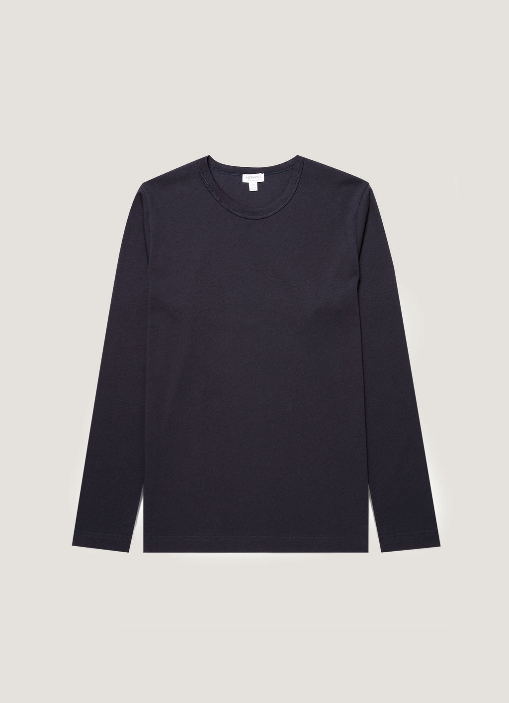 Men's Long Sleeve Heavyweight Jersey T-shirt in Navy
