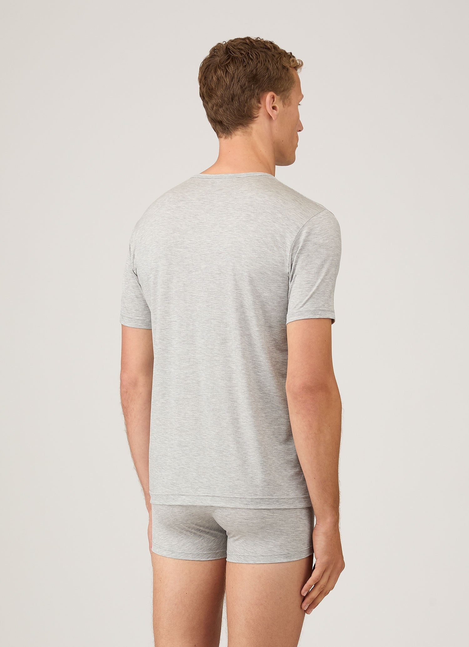 Men's Tencelâ„?T-shirt in Grey Melange