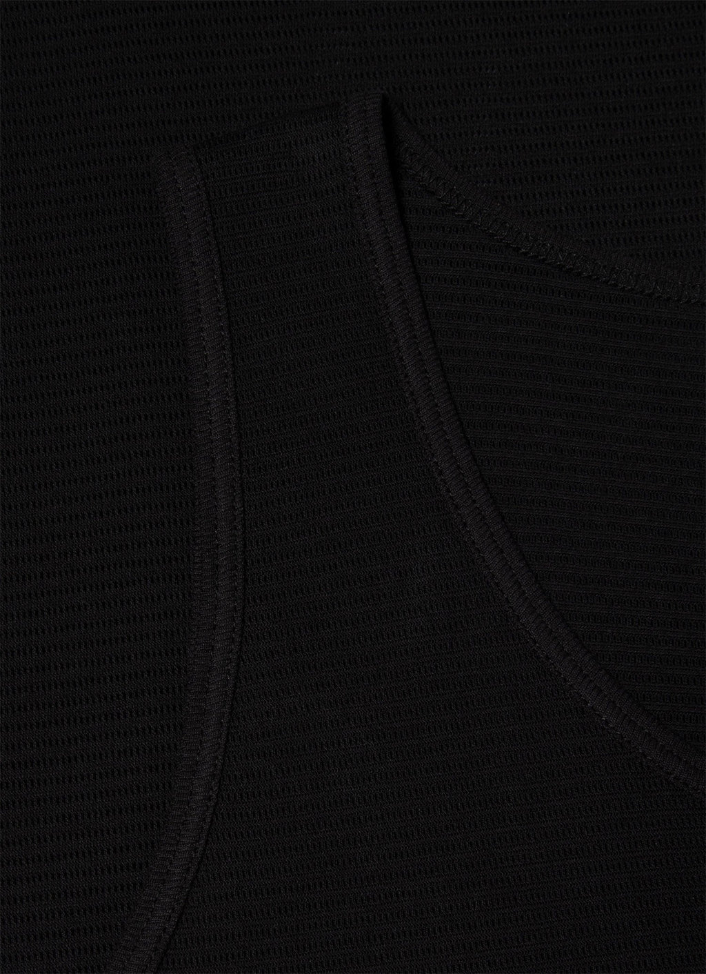 Men's Cellular Cotton Underwear Vest in Black
