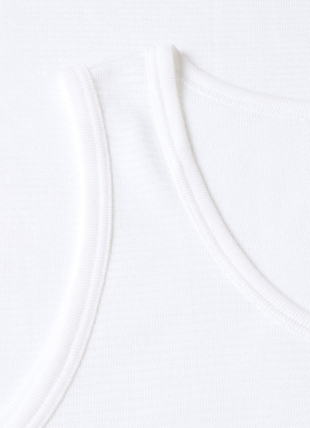 Men's Cellular Cotton Underwear Vest in White